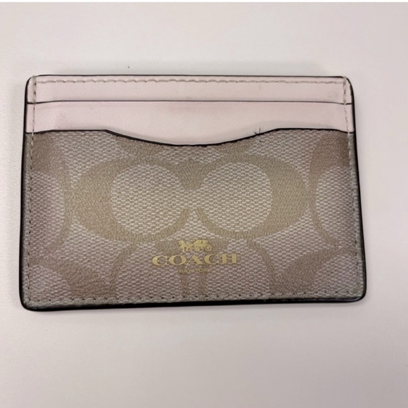COACH Slim Card Case In Signature Jacquard - Picture 1 of 3